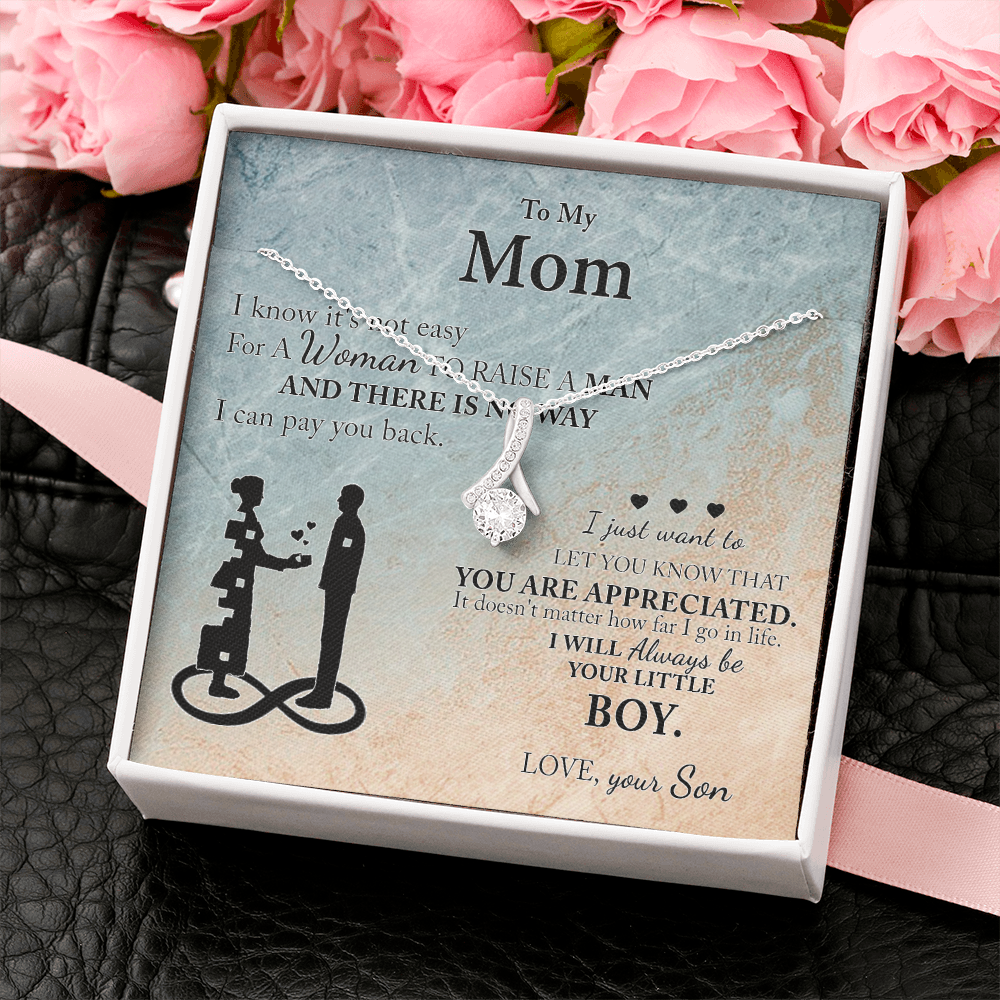 Mom Gift From Son To Mother Necklace Thoughtful Birthday Gift Sentimental