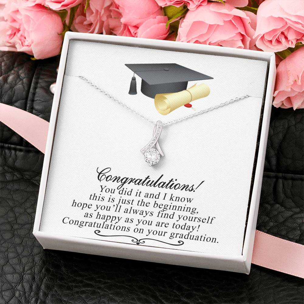 Grad Gift Necklace, College Graduation Gift for Her, Alluring Beauty Necklace