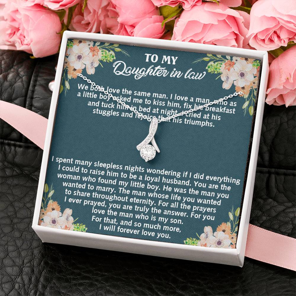 To My Daughter-in-law Unique Gift Alluring Beauty Necklace For Daughter In Law