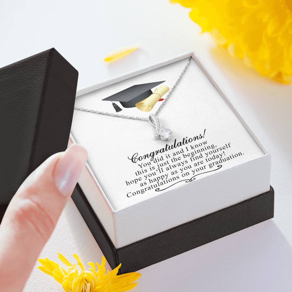 Grad Gift Necklace, College Graduation Gift for Her, Alluring Beauty Necklace