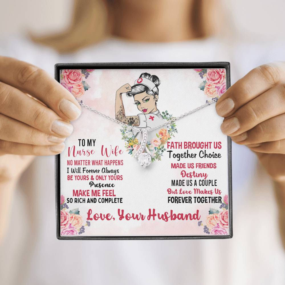 To My Nurse Wife Necklace Gift For Nurse Wife Birthday Anniversity Gift Jewelry