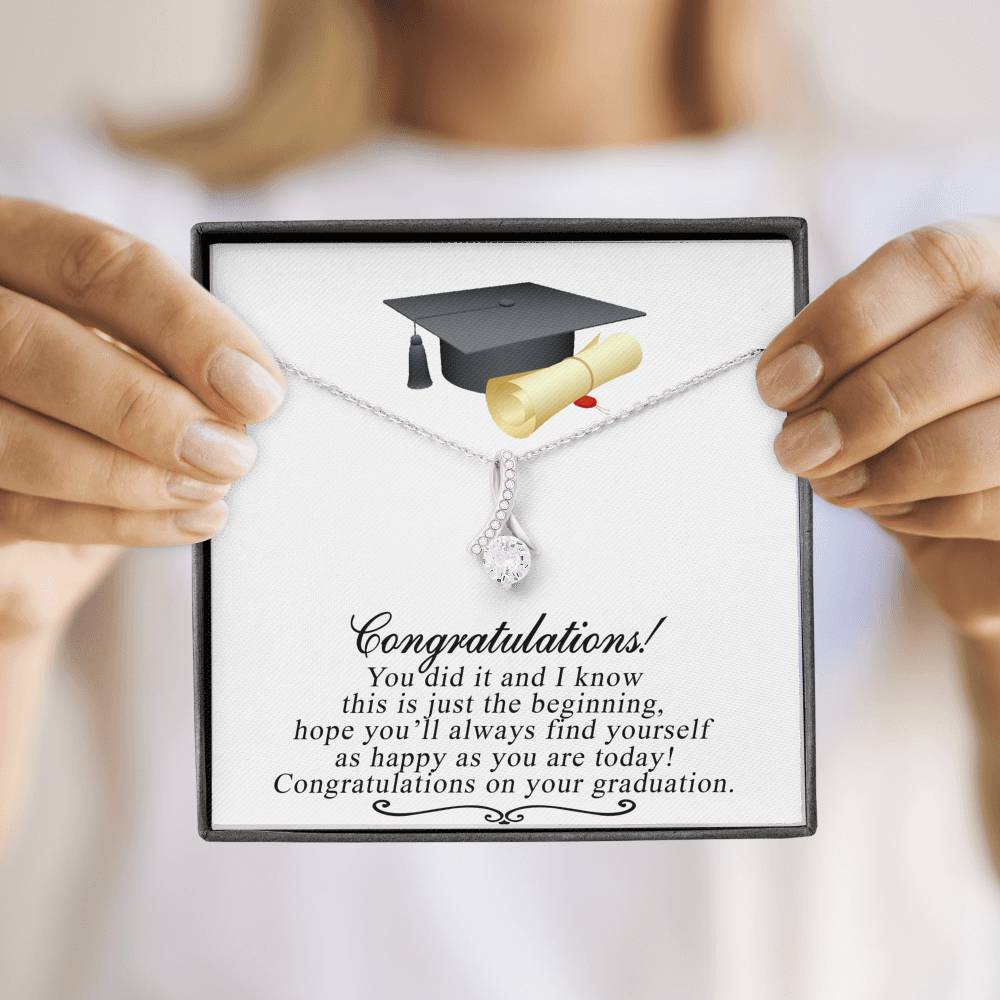 Grad Gift Necklace, College Graduation Gift for Her, Alluring Beauty Necklace