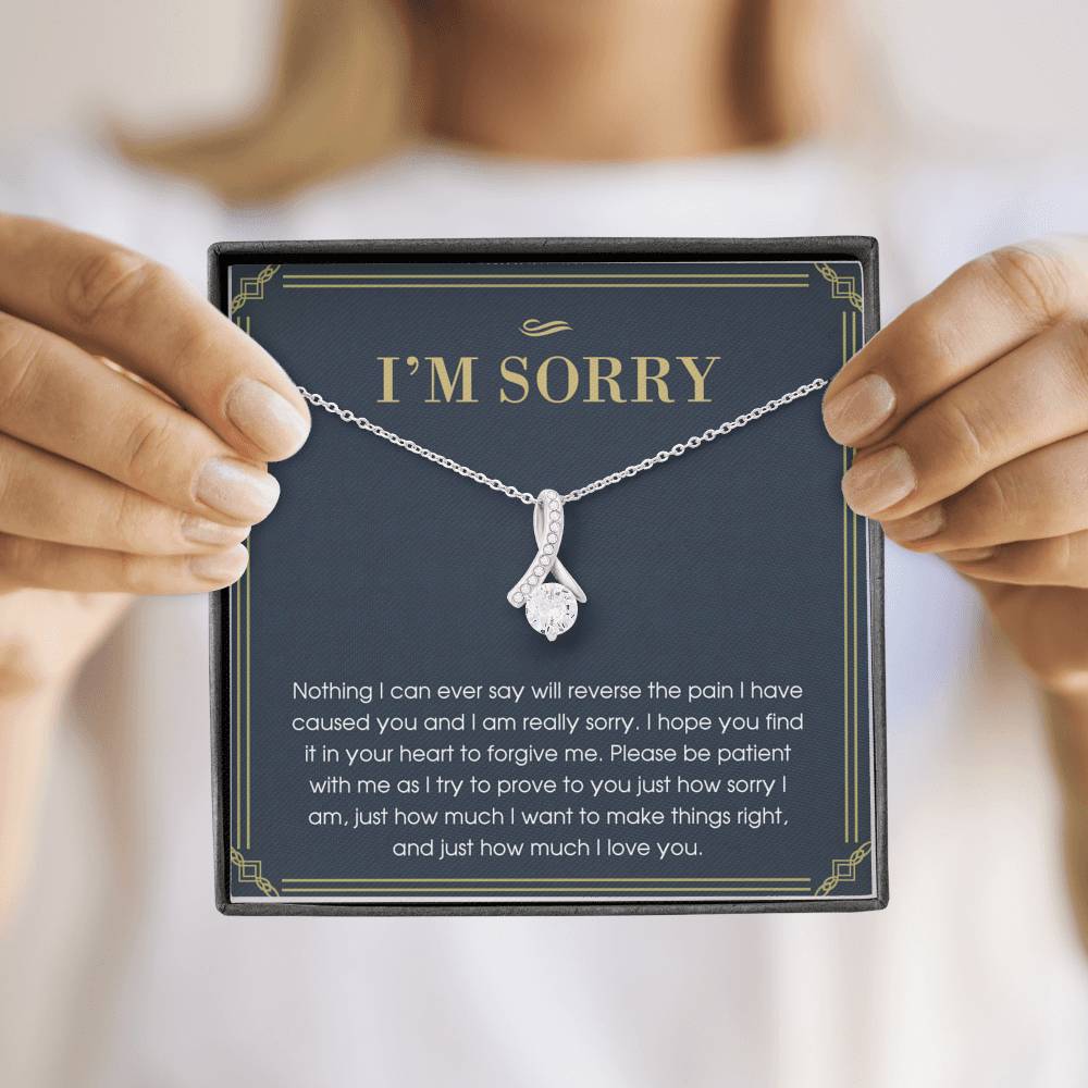 I'm Sorry Gift For Her, Apology Gift, Please Forgive Me Gift, I'm Sorry Necklace