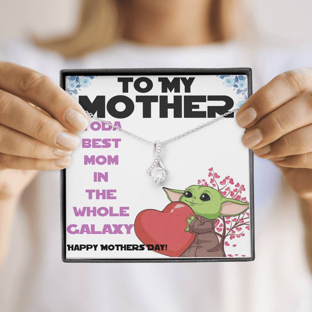 To My Mother Necklace - Yoda Best Mom - Alluring Beauty Necklace - Gift For Mom
