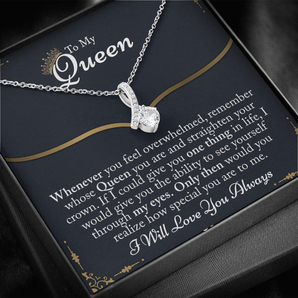 To My Queen Gift For Her Jewelry Gift Her Gift for Her Christmas Necklace