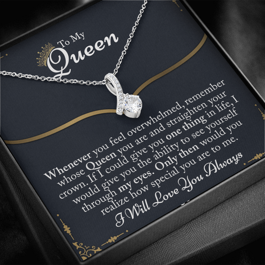 To My Queen Gift For Her Jewelry Gift Her Gift for Her Christmas Necklace