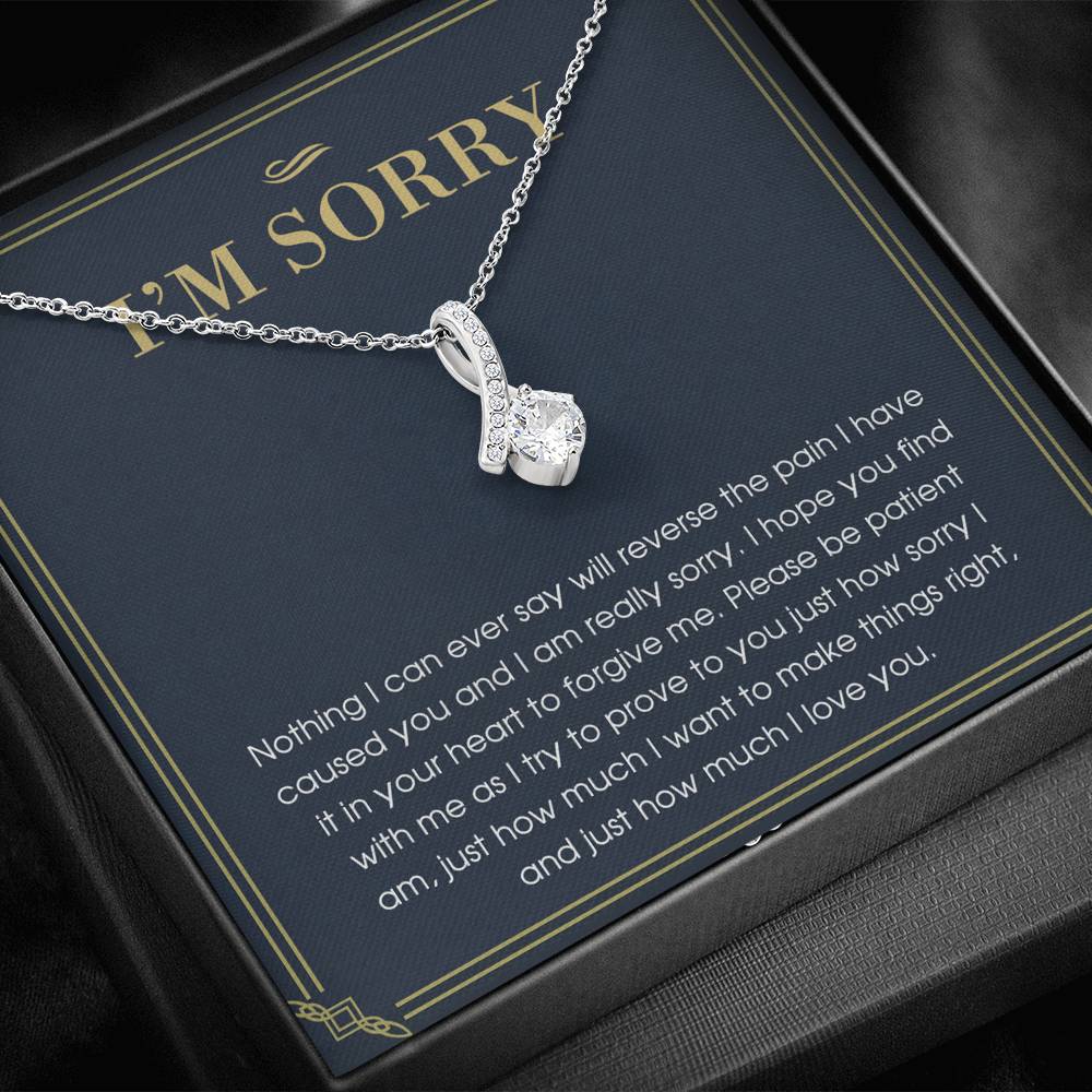 I'm Sorry Gift For Her, Apology Gift, Please Forgive Me Gift, I'm Sorry Necklace