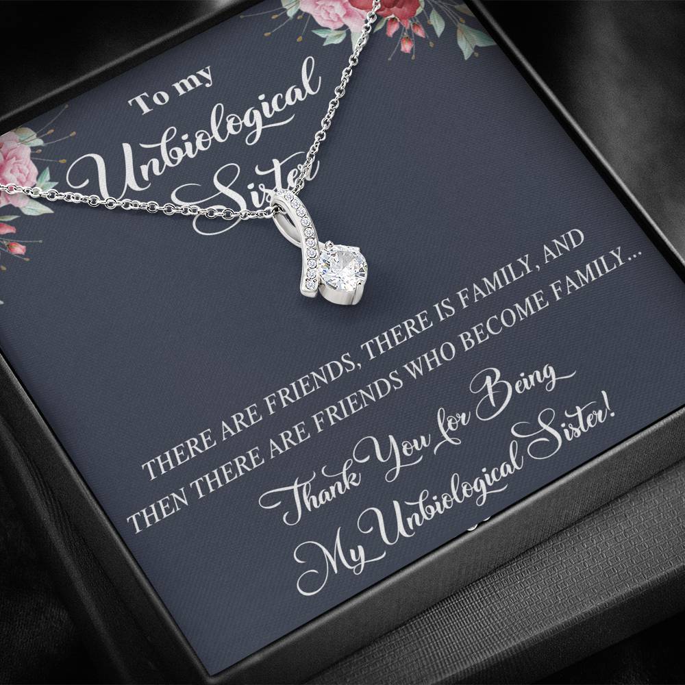 Unbiological Sister Alluring Beautiful Necklace, Best Friend Necklace, Soul Gift