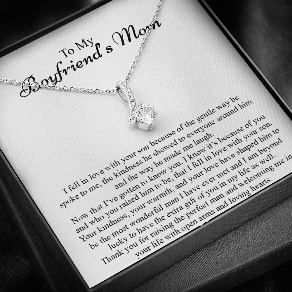 To My Boyfriend's Mom Necklace, Future Mom Gifts, Mother's Day Gift Necklace