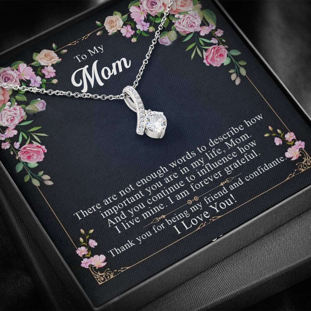 To My Mom Alluring Beauty Necklace, Gift Necklace for Mother, Mother's Day Gift