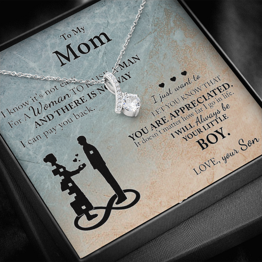 Mom Gift From Son To Mother Necklace Thoughtful Birthday Gift Sentimental