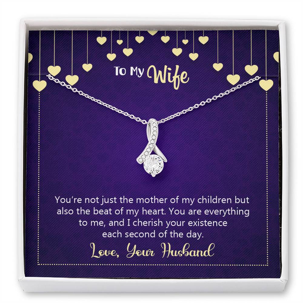Happy anniversary - you're not just the mother of my children Alluring Beauty Necklace