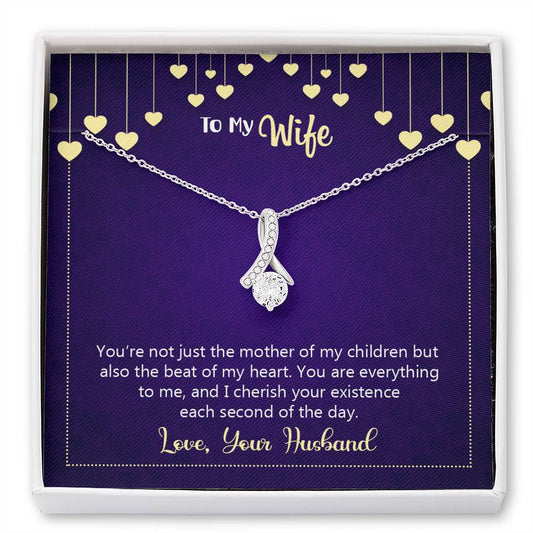 Happy anniversary - you're not just the mother of my children Alluring Beauty Necklace