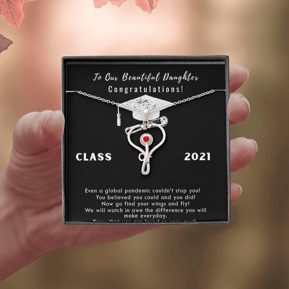 Graduation Gift For Daughter, Graduation Nursing School, Stethoscope Necklace