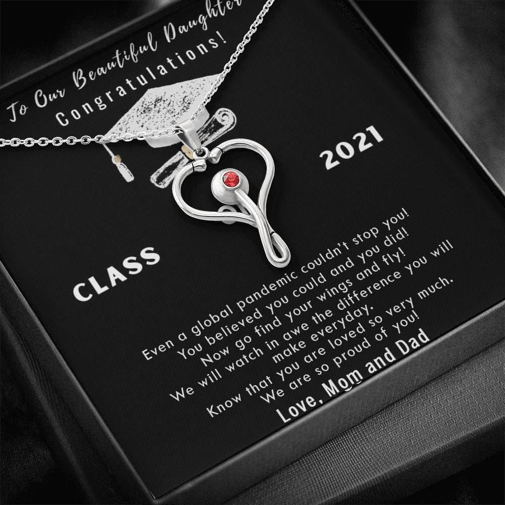 Graduation Gift For Daughter, Graduation Nursing School, Stethoscope Necklace