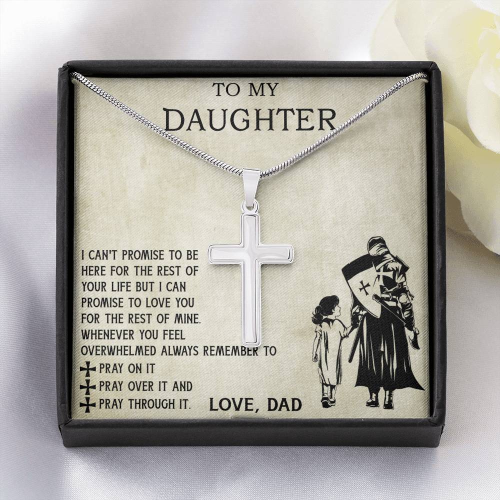 To My Viking Daughter from Dad, Father and Daughter Necklace I Love You For The