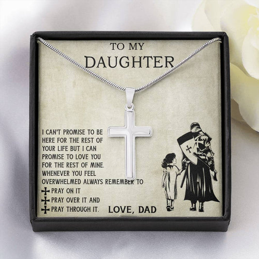 To My Viking Daughter from Dad, Father and Daughter Necklace I Love You For The