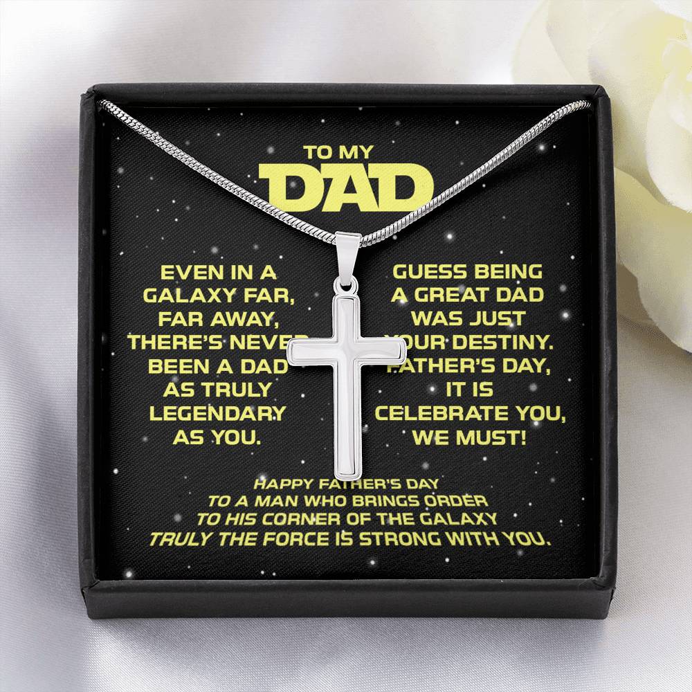 To My Dad Necklace Gift for Father Fathers Day Gift Jewelry for Men Galaxy Gifts