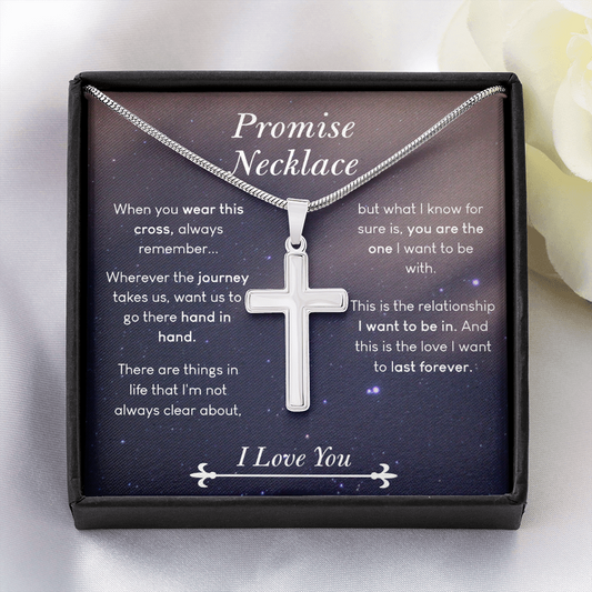 Promise Necklace for Couples, Valentines Gift For Boyfriend, 1st Anniversary