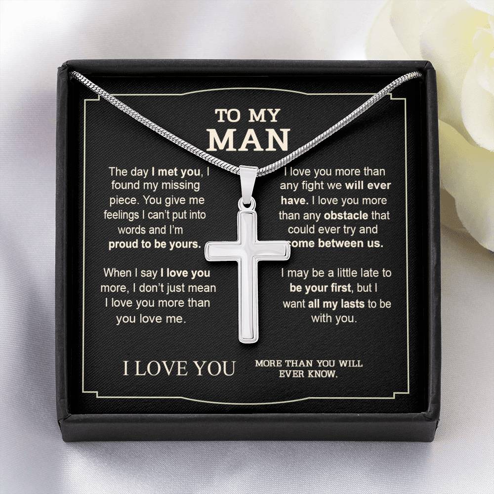 To My Man Necklace Gifts For Man Birthday Communion Present Necklace for Man