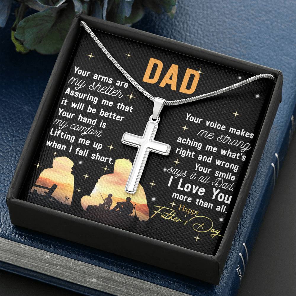 Father Necklace Dad Gift from Son Father's Day Gift Thanksgiving Birthday Xmas