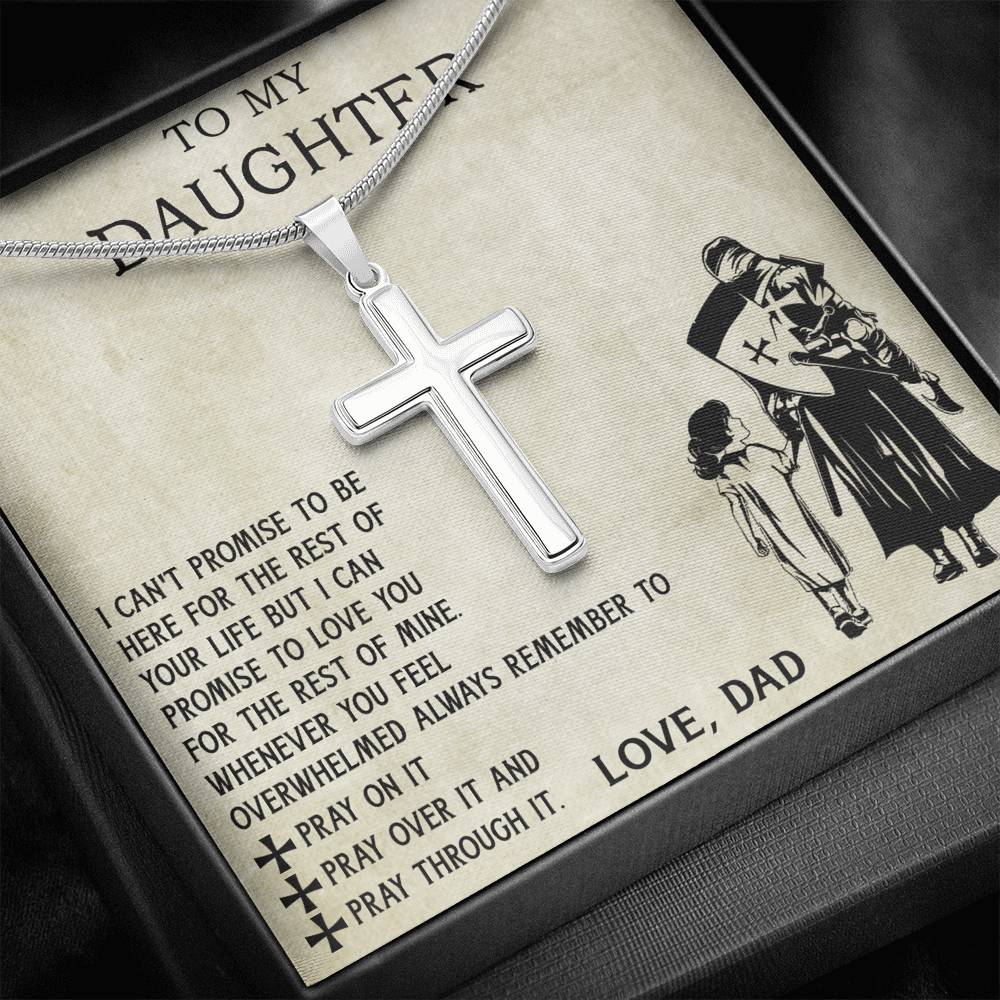 To My Viking Daughter from Dad, Father and Daughter Necklace I Love You For The