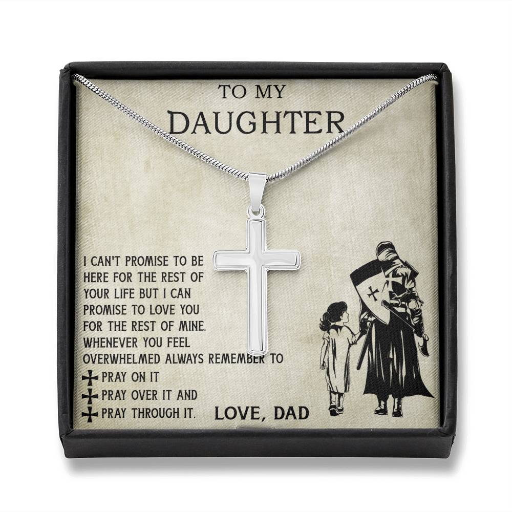 To My Viking Daughter from Dad, Father and Daughter Necklace I Love You For The