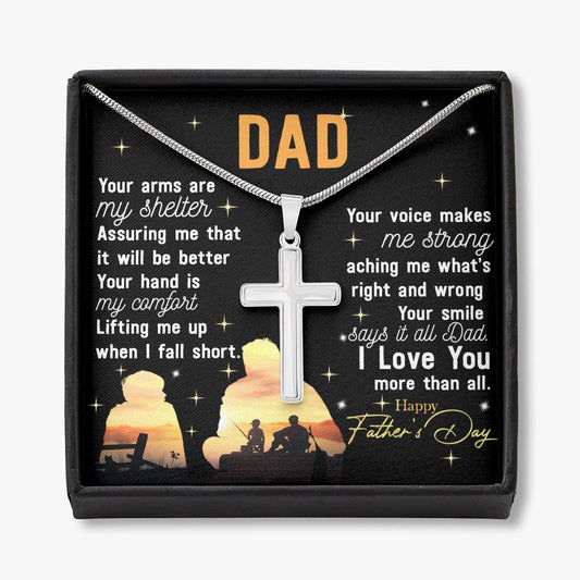Father Necklace Dad Gift from Son Father's Day Gift Thanksgiving Birthday Xmas