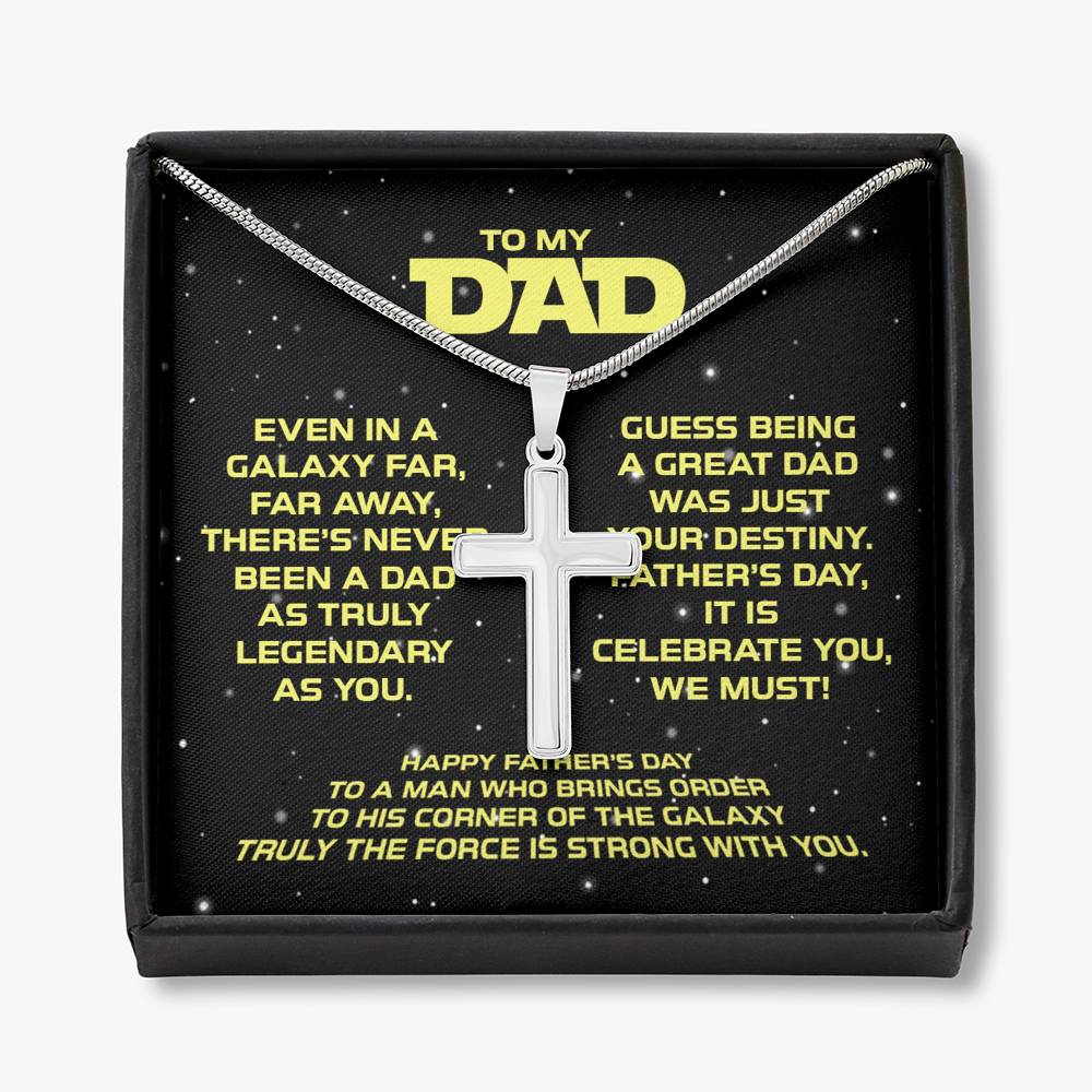 To My Dad Necklace Gift for Father Fathers Day Gift Jewelry for Men Galaxy Gifts