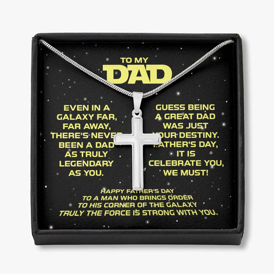 To My Dad Necklace Gift for Father Fathers Day Gift Jewelry for Men Galaxy Gifts