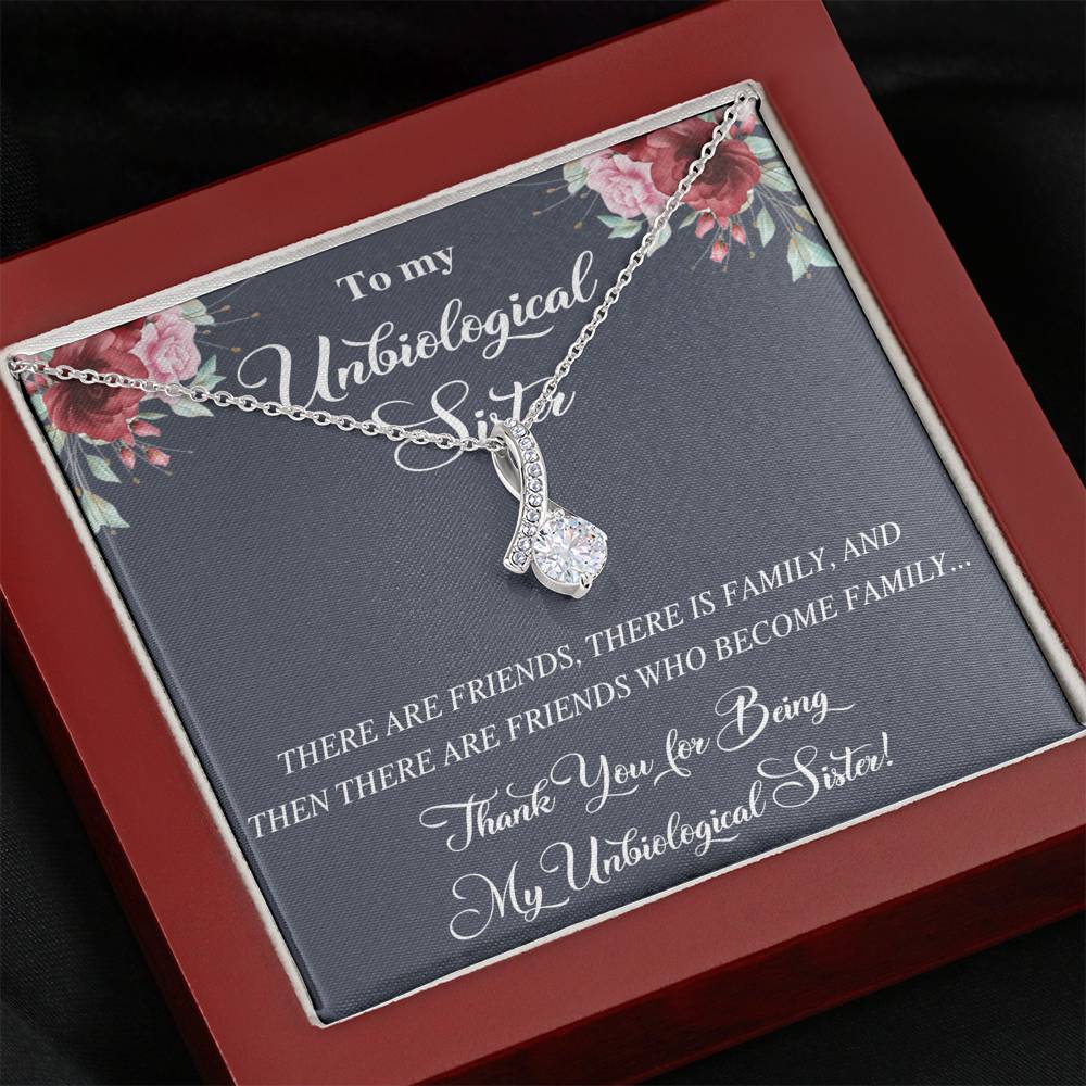Unbiological Sister Alluring Beautiful Necklace, Best Friend Necklace, Soul Gift