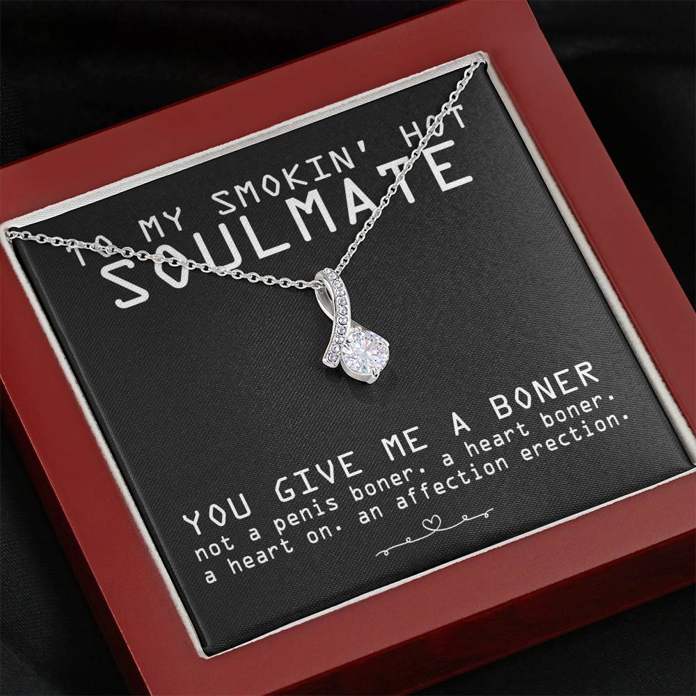 To My Smokin' Hot Soulmate Necklace Gift for Fiancee Wife Birthday Present Xmas
