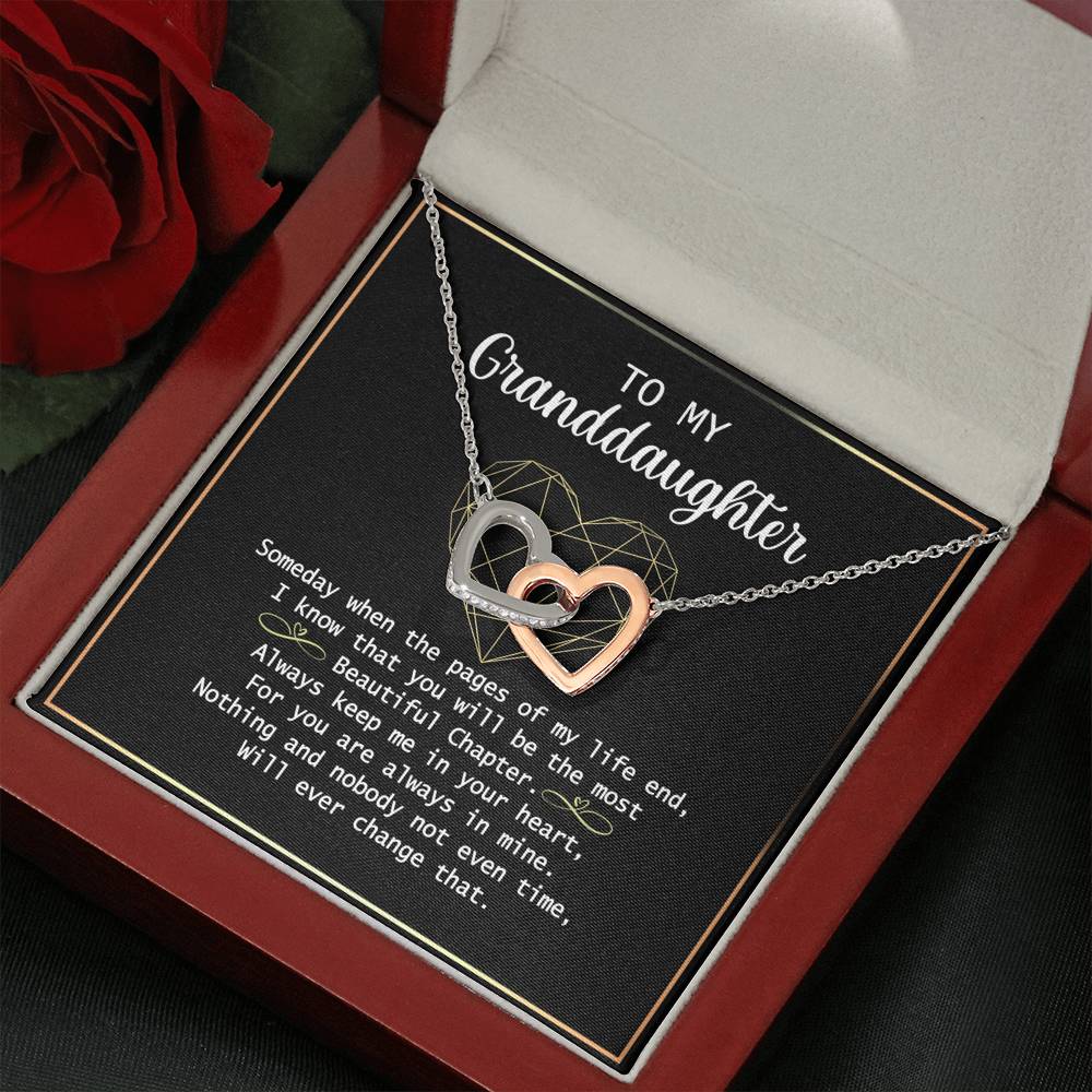 To my Granddaughter Necklace Gift For Granddaughter Birthday Congrats Graduation