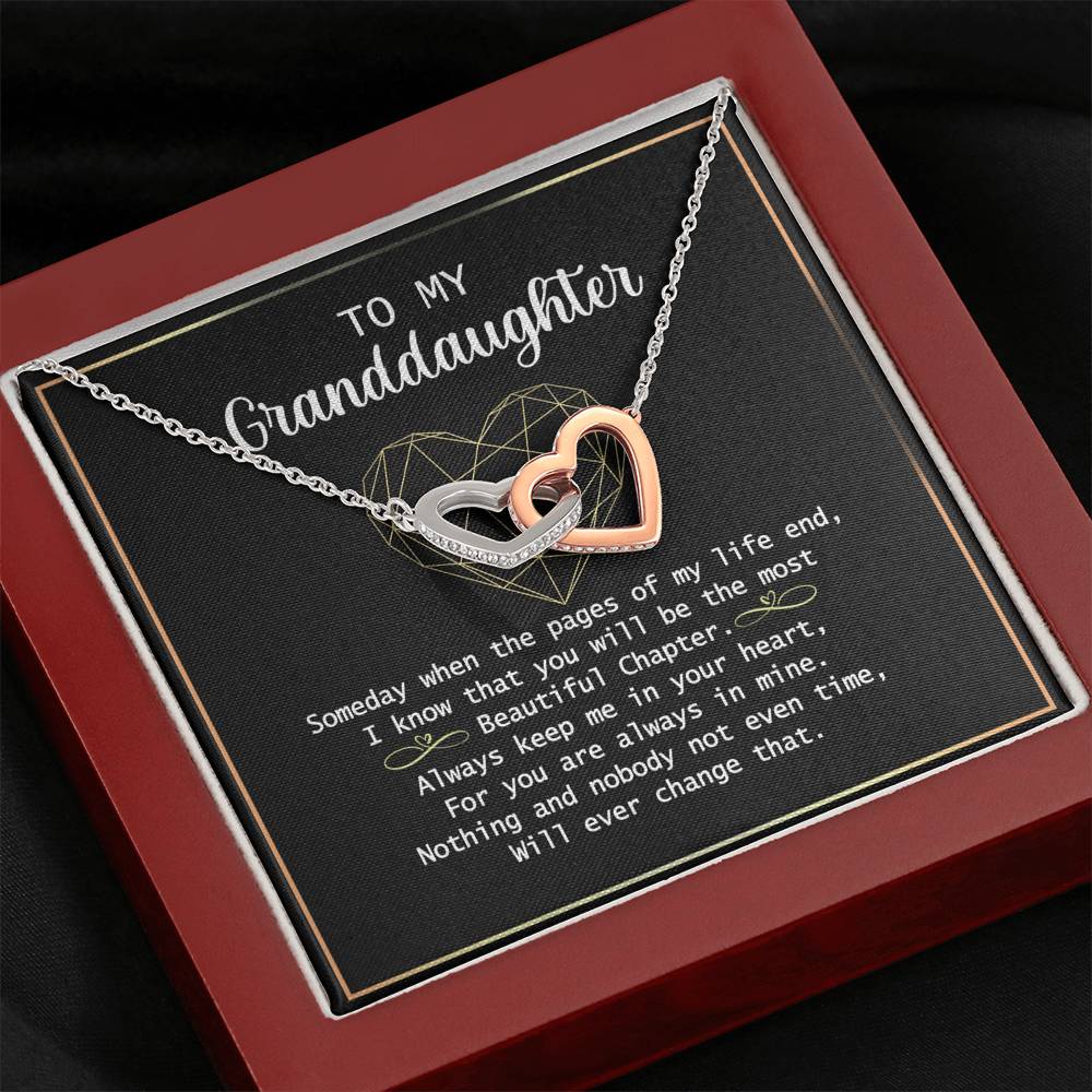 To my Granddaughter Necklace Gift For Granddaughter Birthday Congrats Graduation