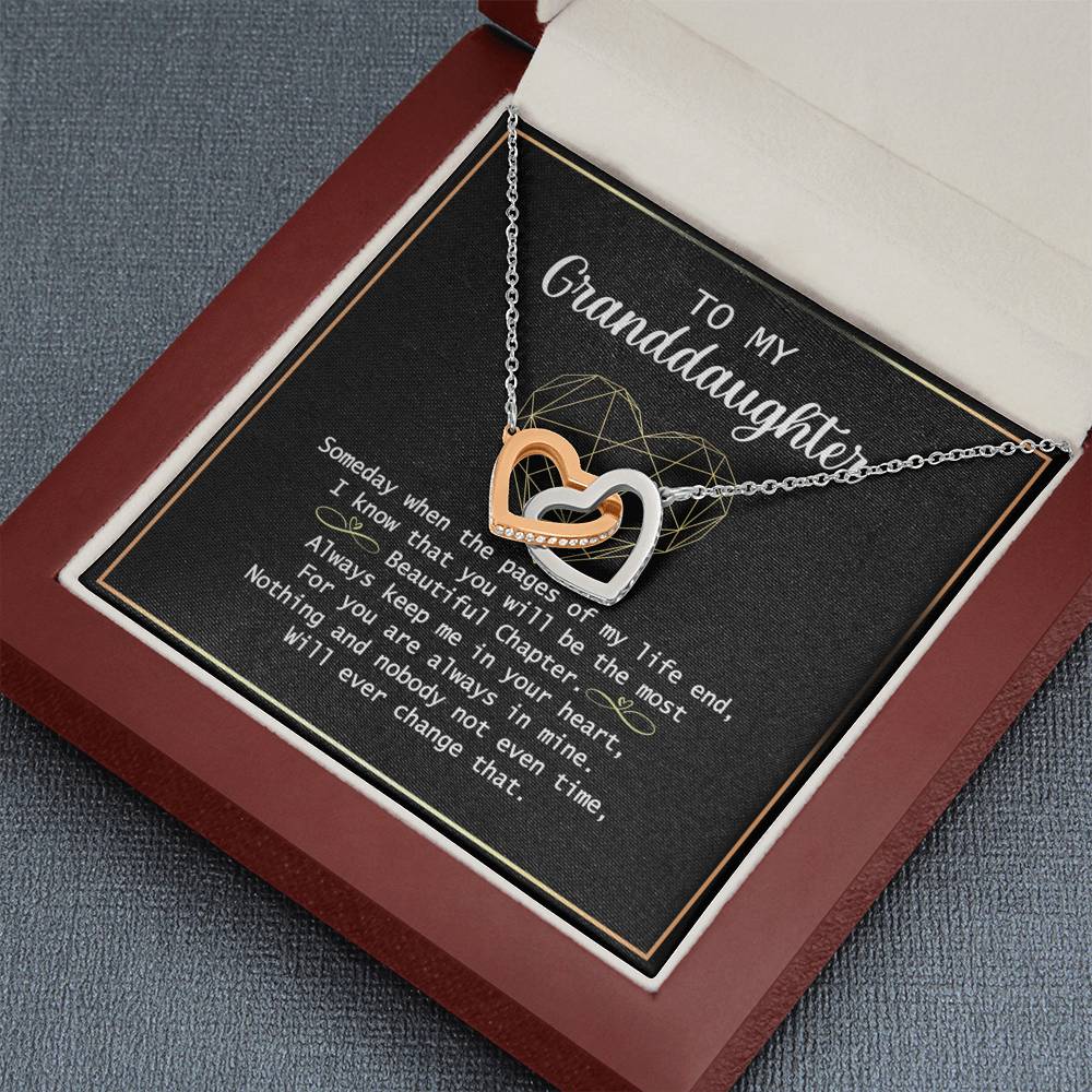 To my Granddaughter Necklace Gift For Granddaughter Birthday Congrats Graduation