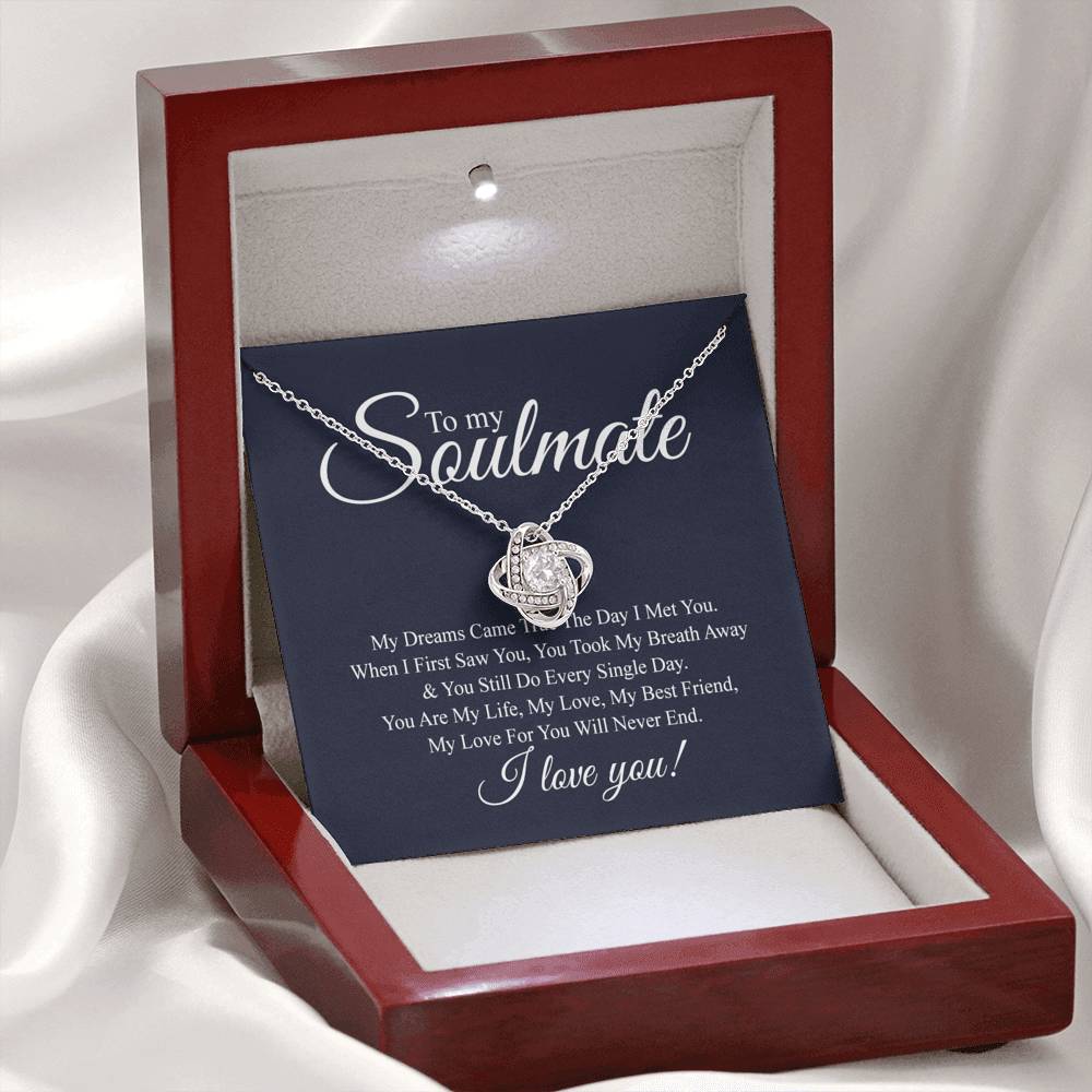 To My Soulmate Necklace Gift For Her Soulmate Gift Birthday Anniversary Present