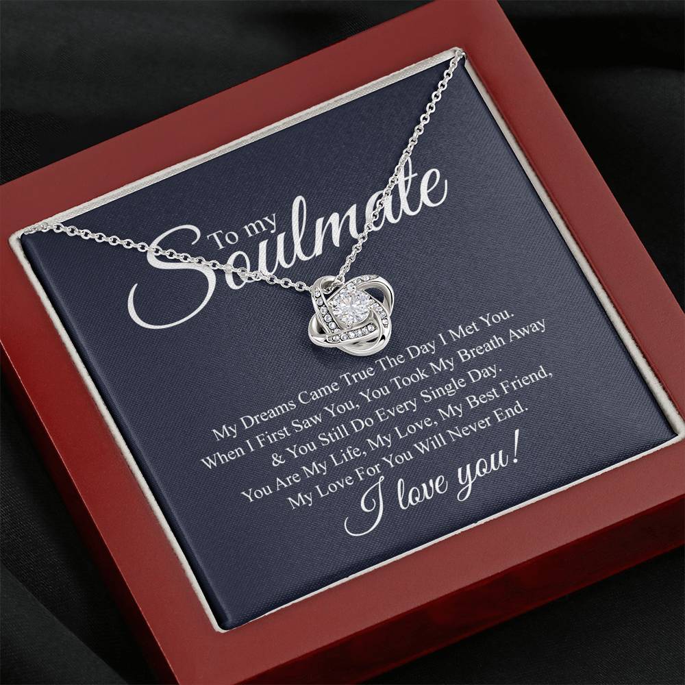 To My Soulmate Necklace Gift For Her Soulmate Gift Birthday Anniversary Present