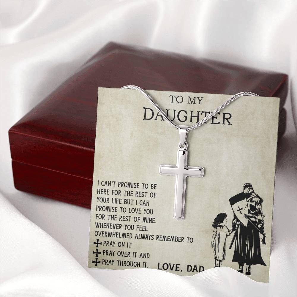 To My Viking Daughter from Dad, Father and Daughter Necklace I Love You For The