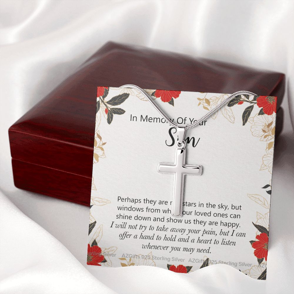 To My Son Necklace From Mom and Dad Jewelry Son Gifts From Mom and Dad, Mother and Son Necklace, Birthday Gift For My Son Graduation Christmas Cuban Link Chain Necklace Present