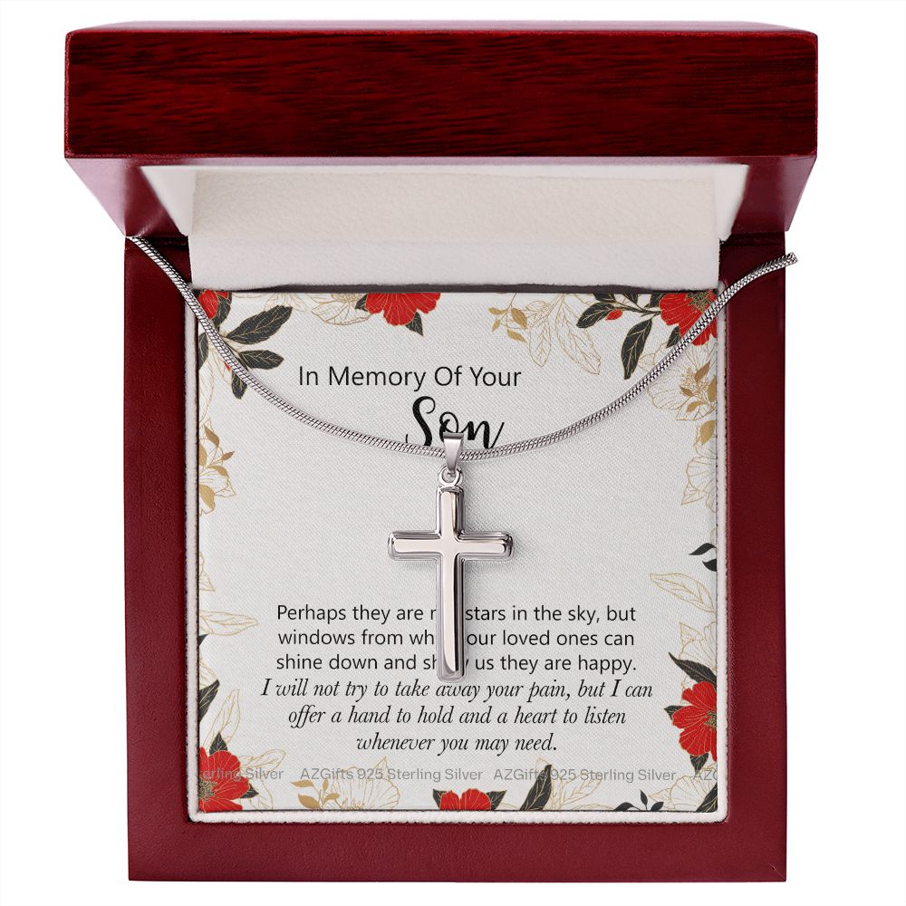 To My Son Necklace From Mom and Dad Jewelry Son Gifts From Mom and Dad, Mother and Son Necklace, Birthday Gift For My Son Graduation Christmas Cuban Link Chain Necklace Present