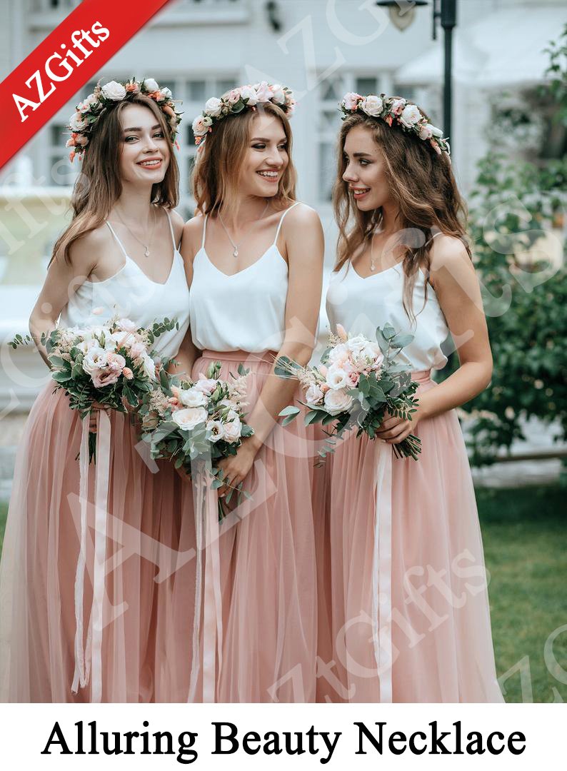 Happy anniversary - you're not just the mother of my children Alluring Beauty Necklace